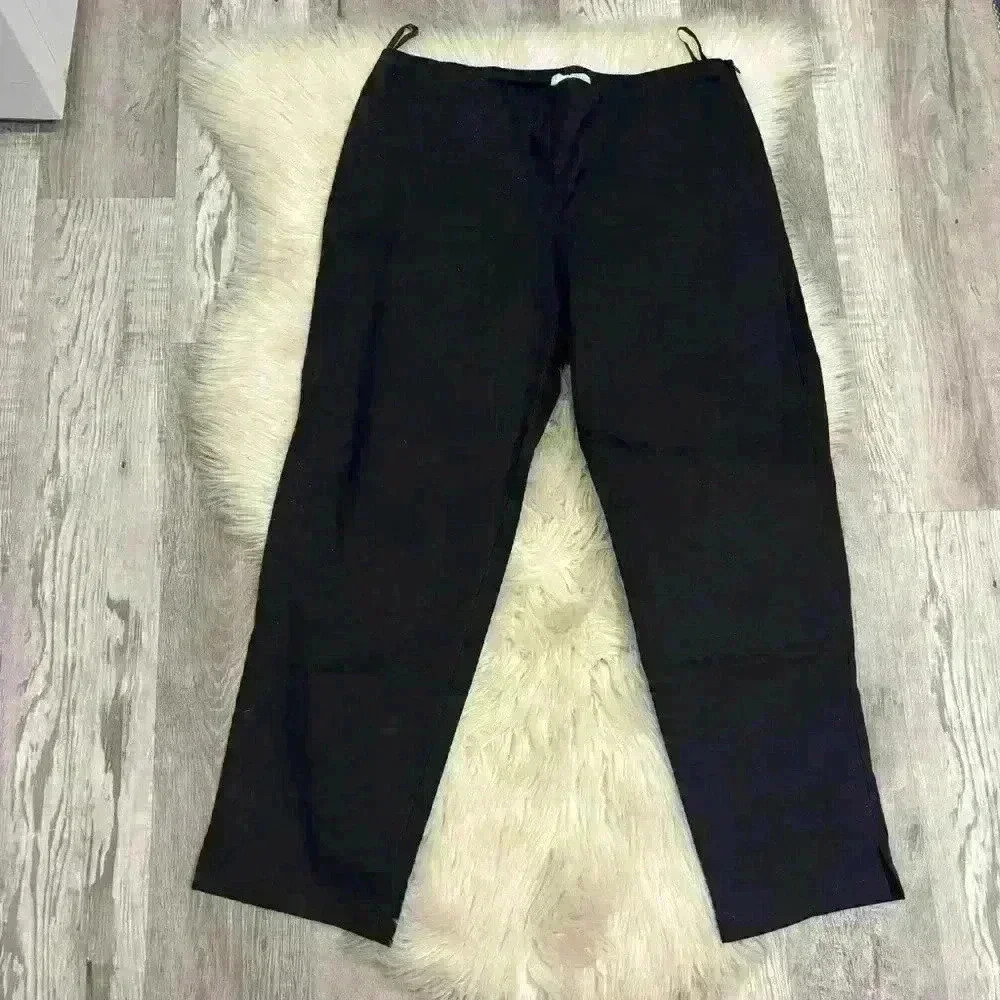 - Eileen fisher petite Organic Cotton Twill Slim Ankle Pant Sz 10 Petite - Picture 4 of 9